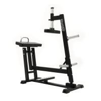 Голень стоя на свободных весах Gymleco 046